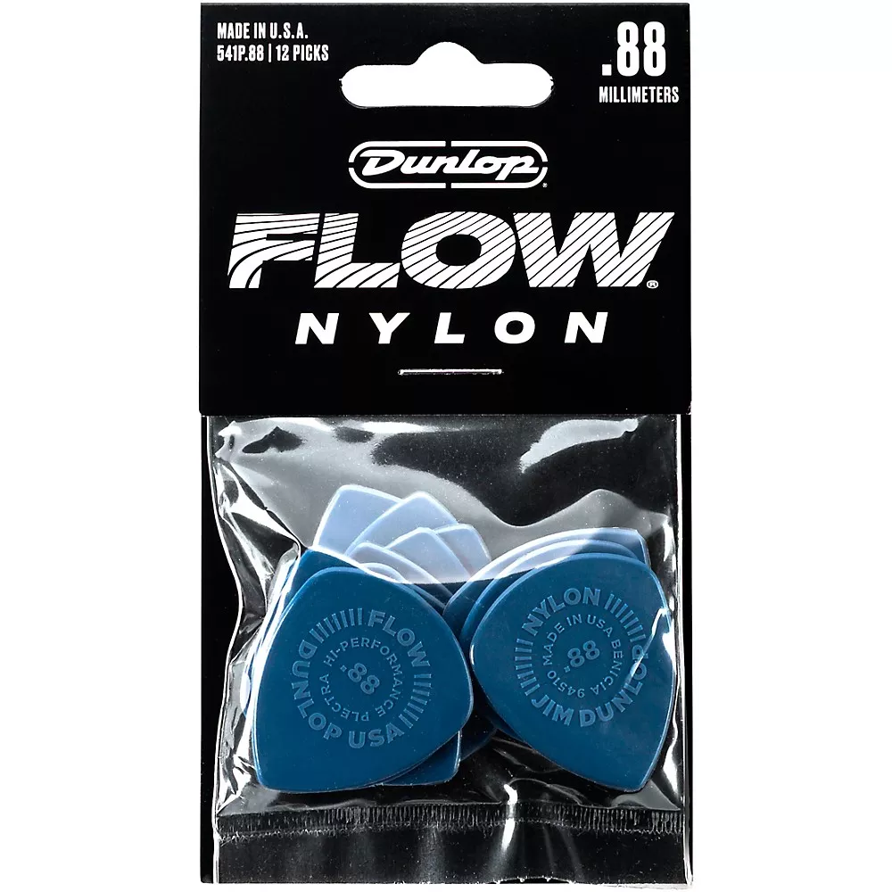 Dunlop Flow Nylon Guitar Picks .88 mm 12 Pack