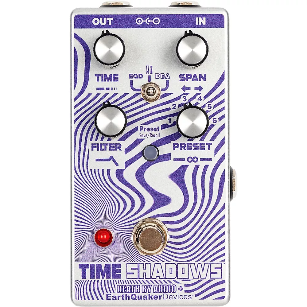 EarthQuaker Devices Time Shadows II Subharmonic Multi-Delay Resonator Effects Pedal Purple and Silver