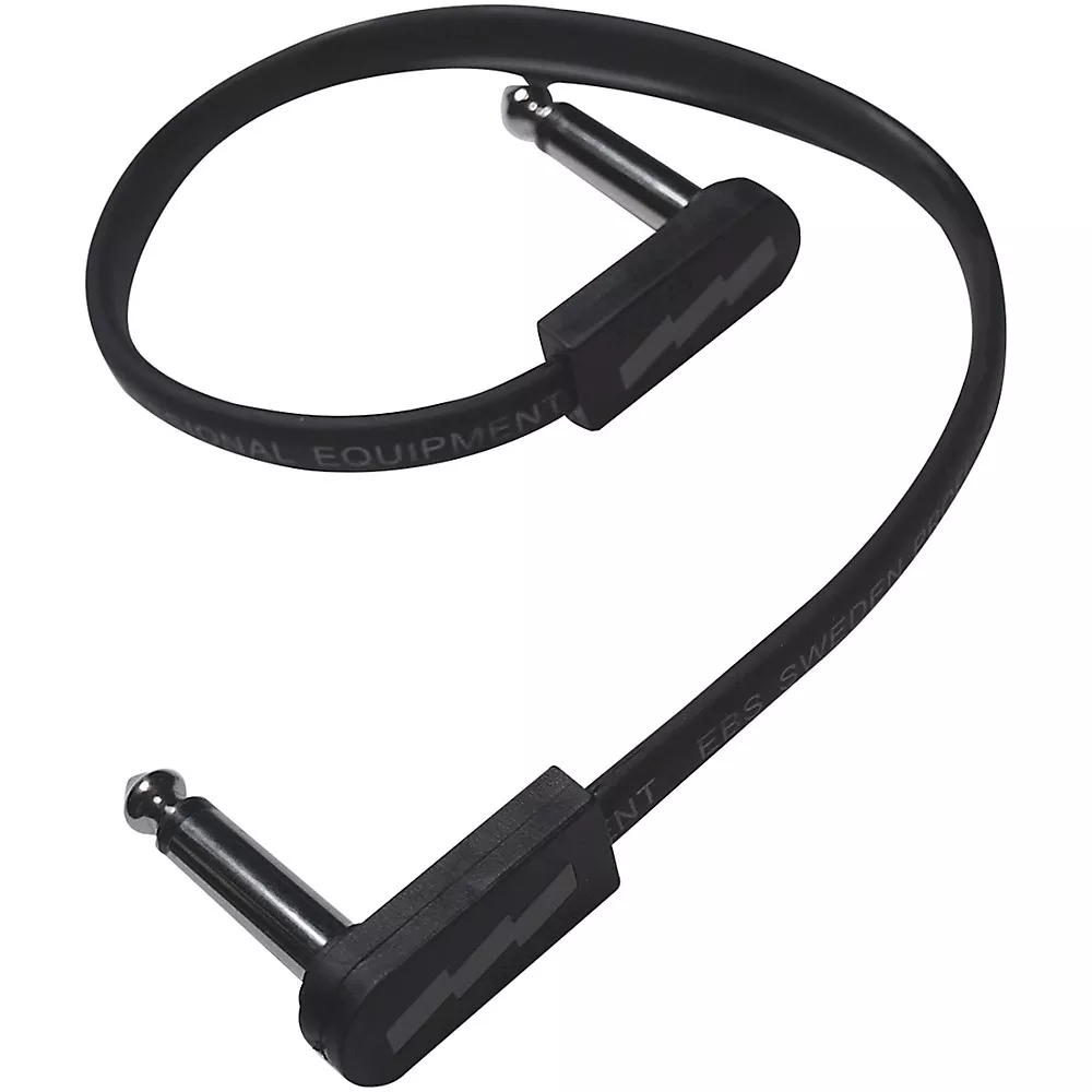 EBS PCF-DL Deluxe EBS Flat Patch Cable - 11.81 inches Black and Silver