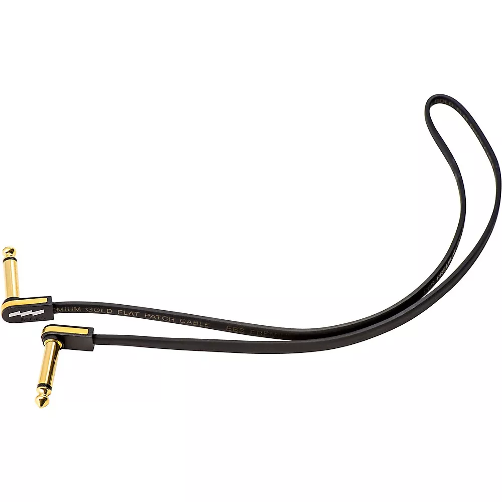 EBS Premium Flat Patch Cable - 23.62 inches Black and Gold