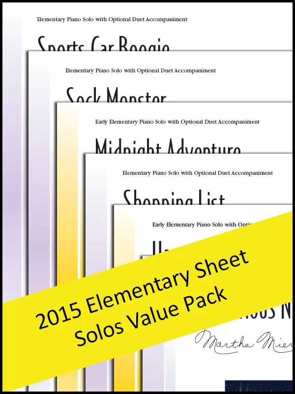 Elementary Sheet Solos 2015 (Value Pack): Piano Packet