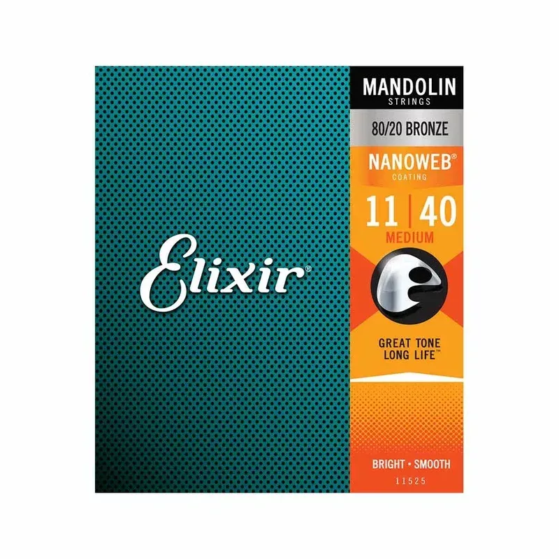 Elixir 11525 Nanoweb Mandolin Strings 011-040
