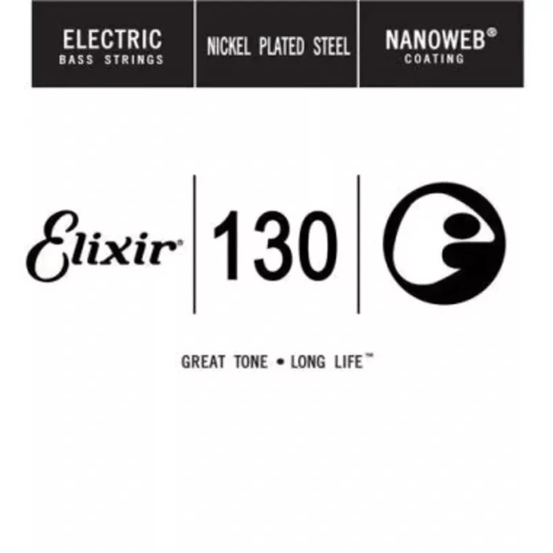 Elixir 15430 Nanoweb Coated Electric Bass String – .130