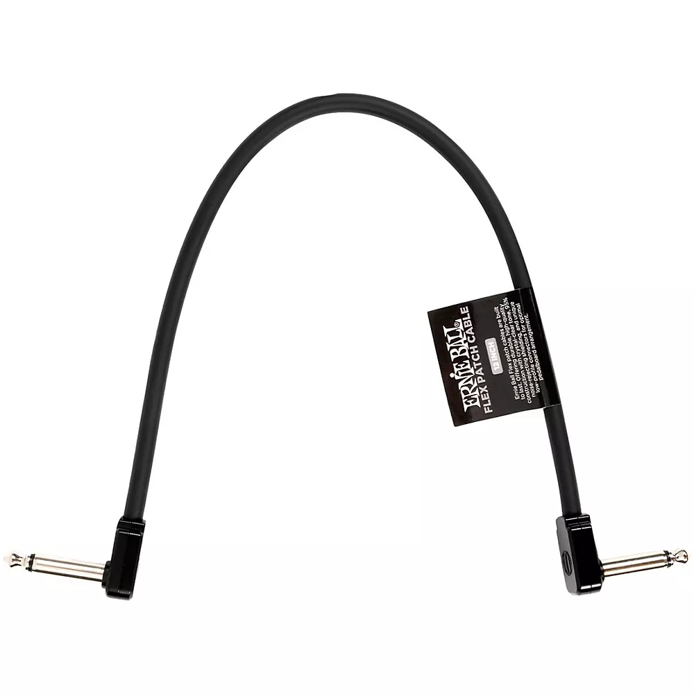 Ernie Ball Flex Patch Cable - 12 in. Black