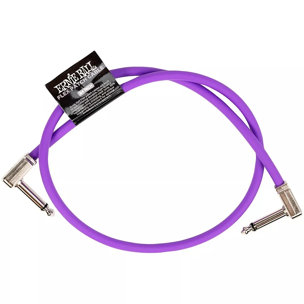 Ernie Ball Flex Patch Cable - 24 in. Purple