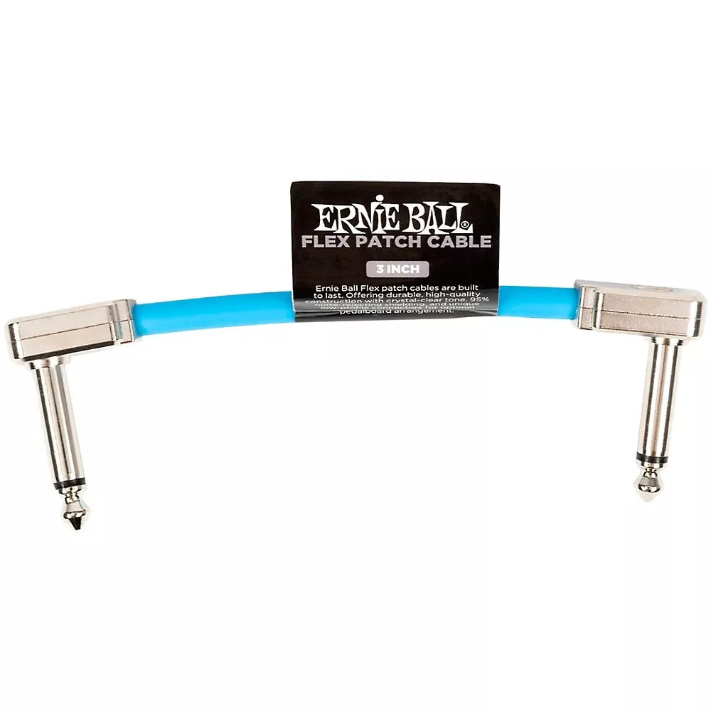 Ernie Ball Flex Patch Cable - 3 in. Blue
