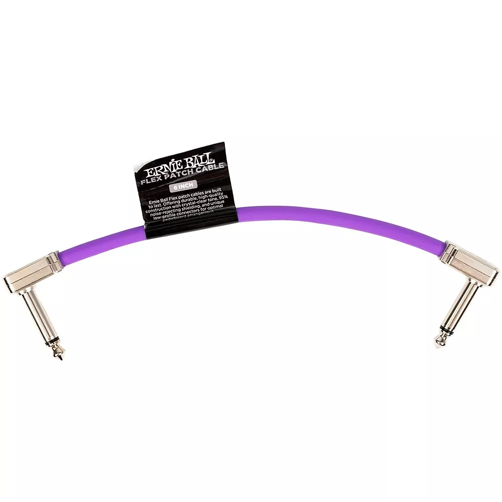 Ernie Ball Flex Patch Cable - 6 in. Purple