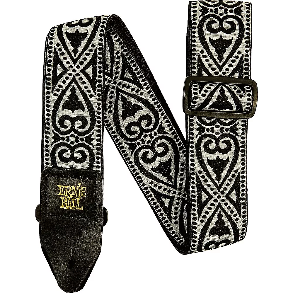 Ernie Ball Jacquard Polypro Guitar Strap - Black Heart