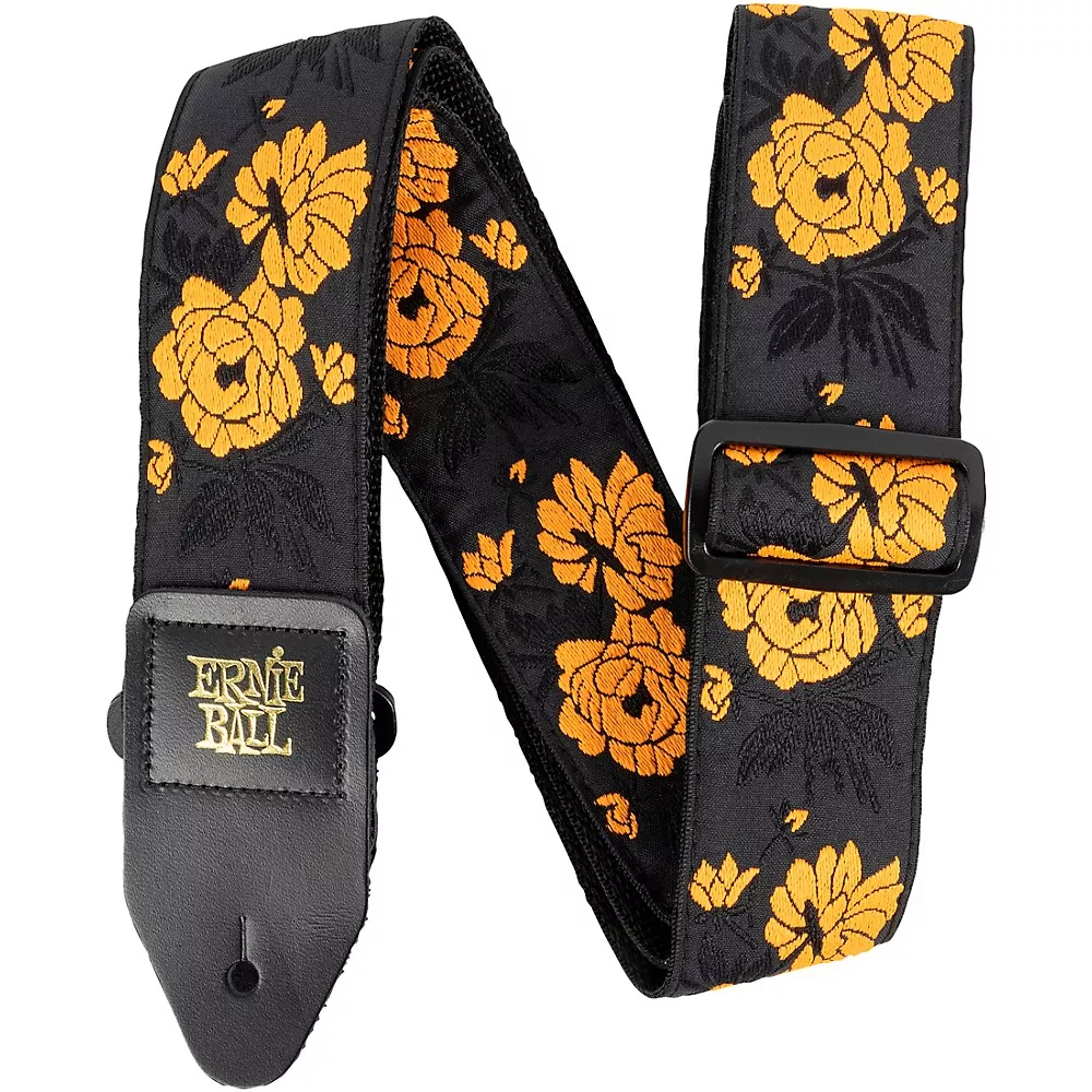 Ernie Ball Jacquard Polypro Guitar Strap - Tangerine Rose