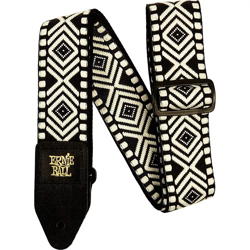Ernie Ball Jacquard Polypro Guitar Strap - White Savannah