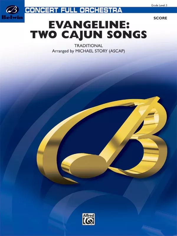 Evangeline: Two Cajun Songs: 1st B-flat Clarinet