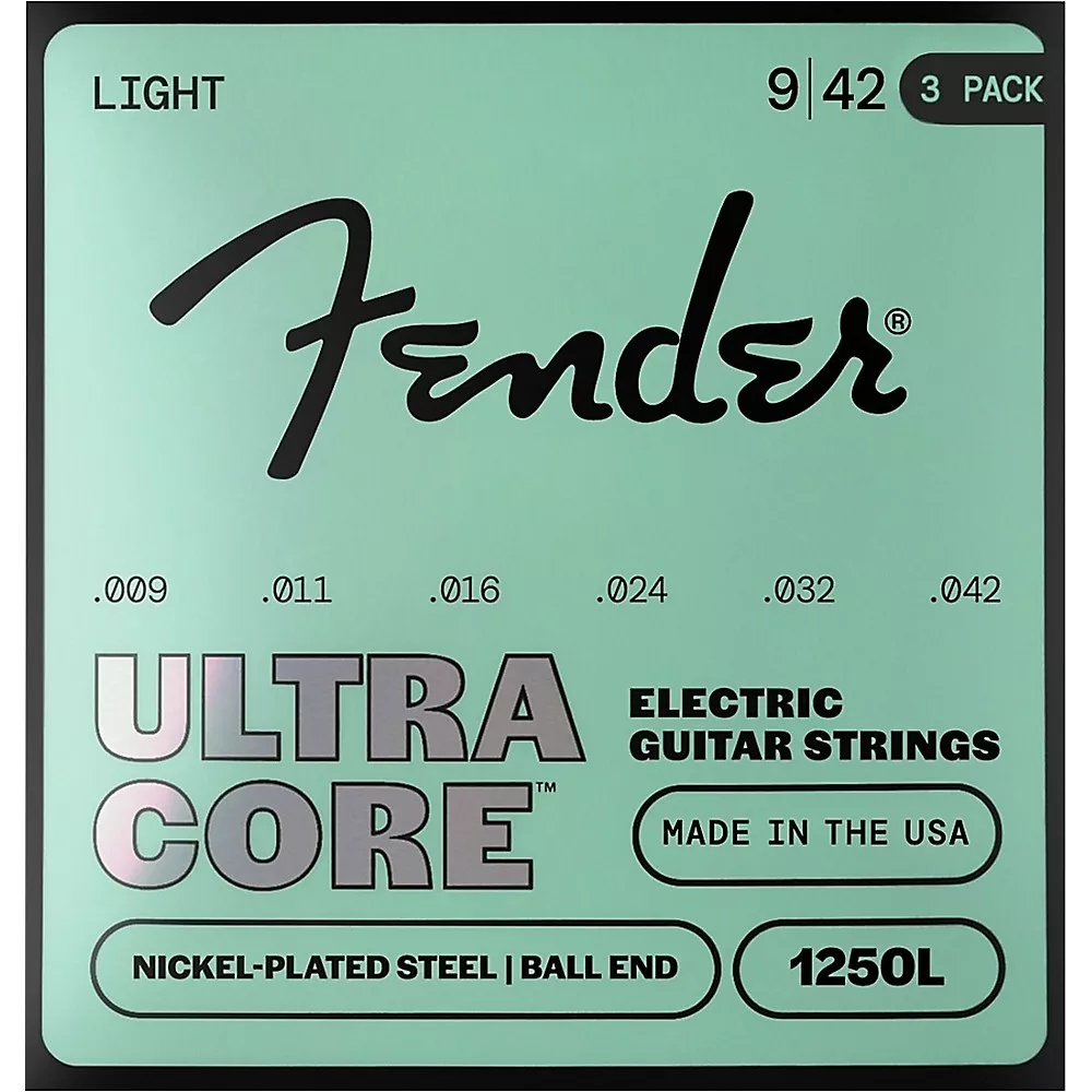 Fender 4250 UltraCore Bullets Electric Guitar Strings 3-Pack - Light