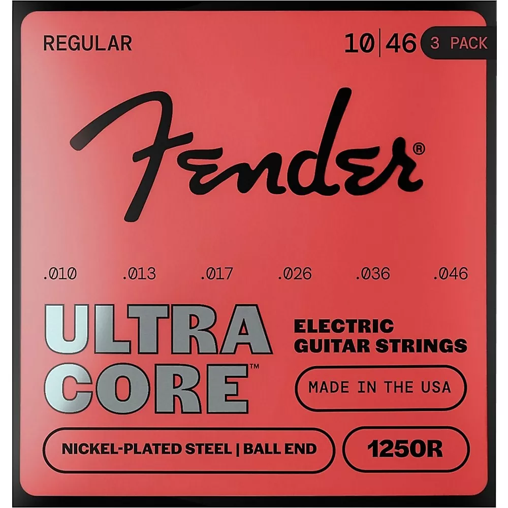Fender 4250 UltraCore Bullets Electric Guitar Strings 3-Pack - Regular