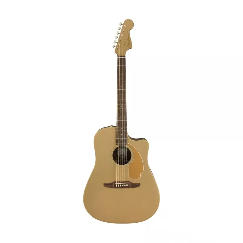 Fender California Redondo Player Slope-Shouldered Acoustic Guitar, Walnut FB, Bronze Satin