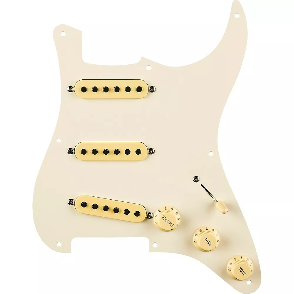 Fender Eric Johnson Signature 8-Hole Prewired Strat Pickguard - Aged White