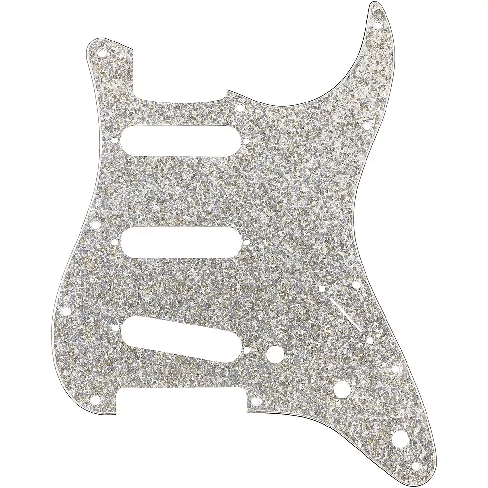 Fender Hybrid Glass/Glitter Stratocaster SSS Pickguard - Silver Sparkle