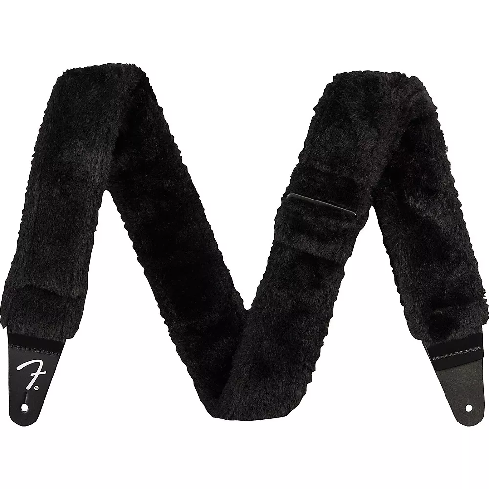 Fender Poodle Plush Guitar Strap - Black
