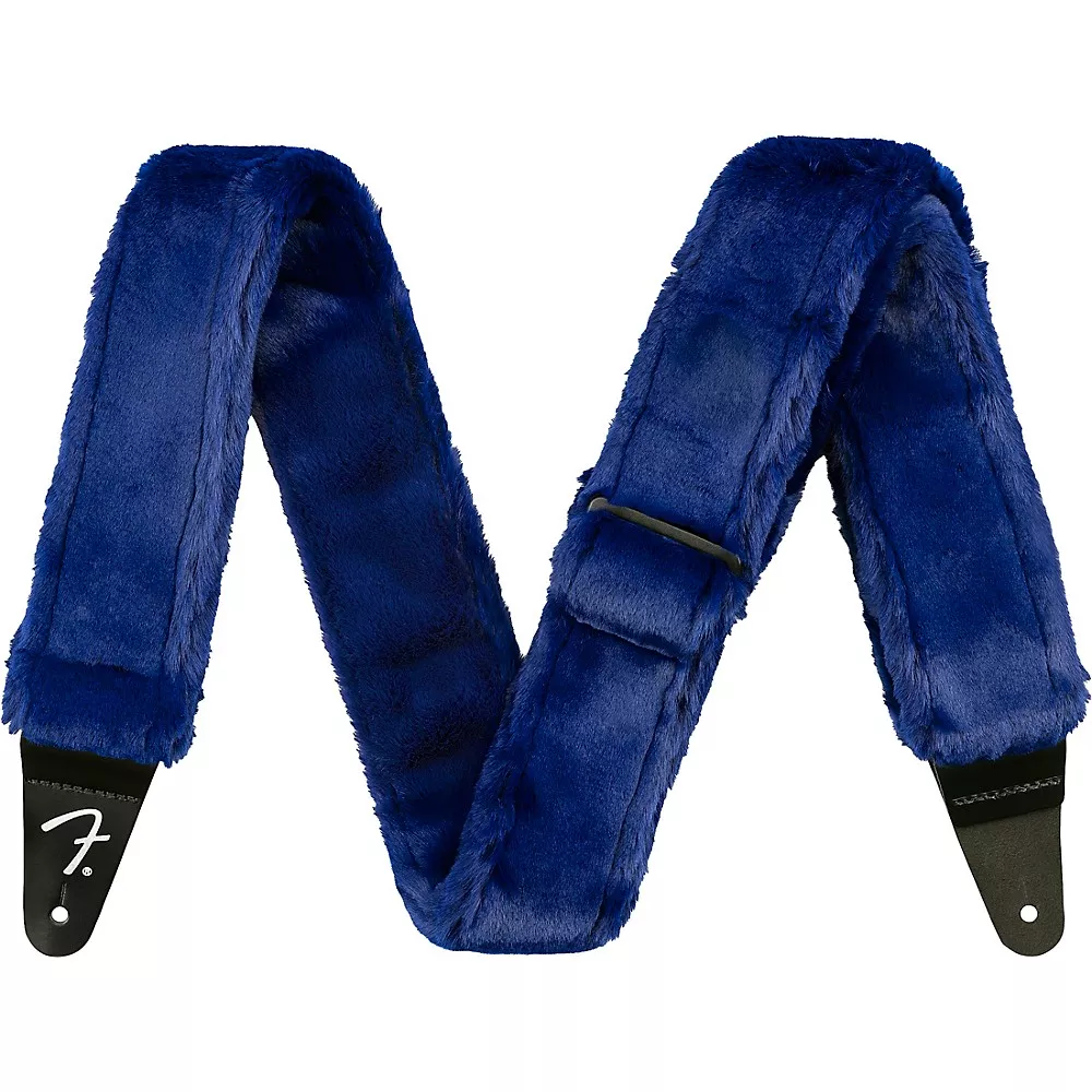 Fender Poodle Plush Guitar Strap - Blue