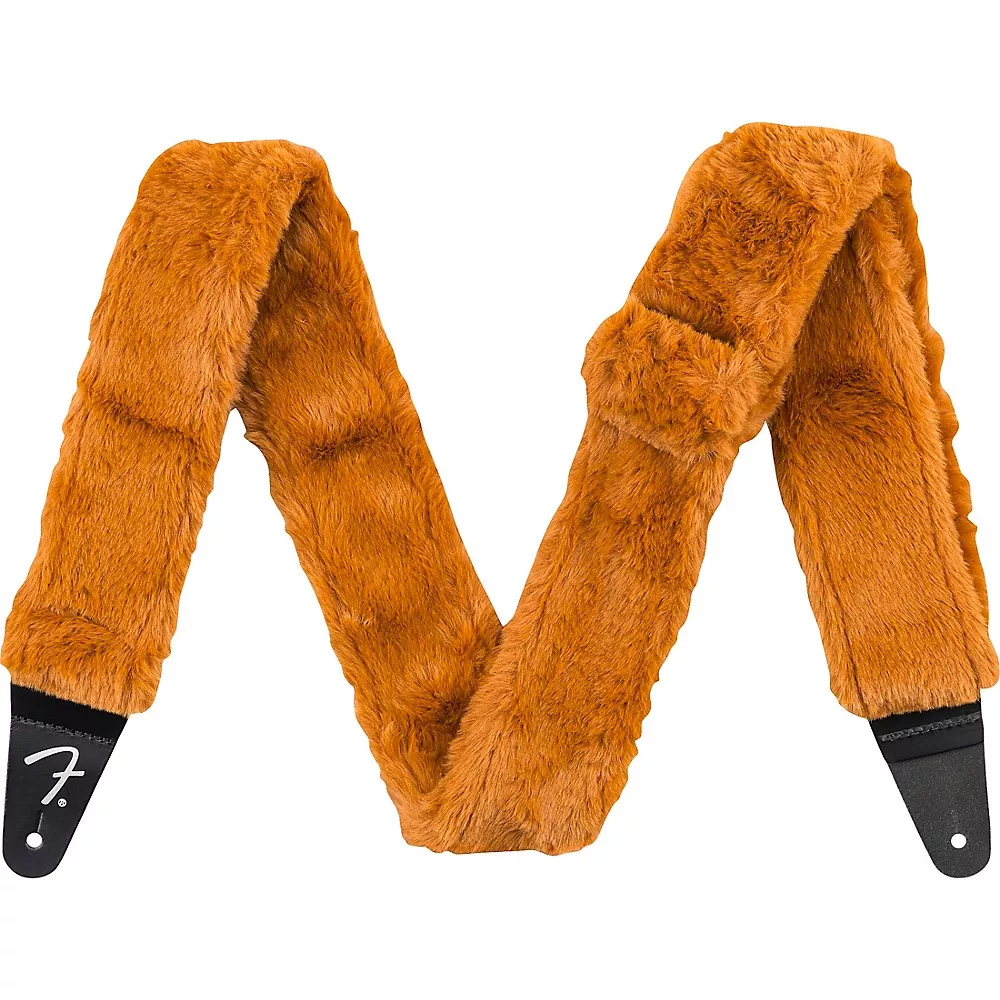 Fender Poodle Plush Guitar Strap - Rust