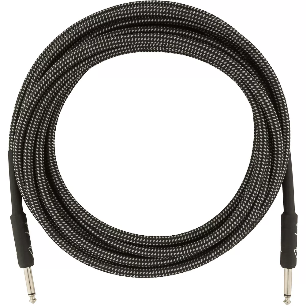 Fender Professional Series Straight to Straight Instrument Cable - 18.6 ft. Gray Tweed