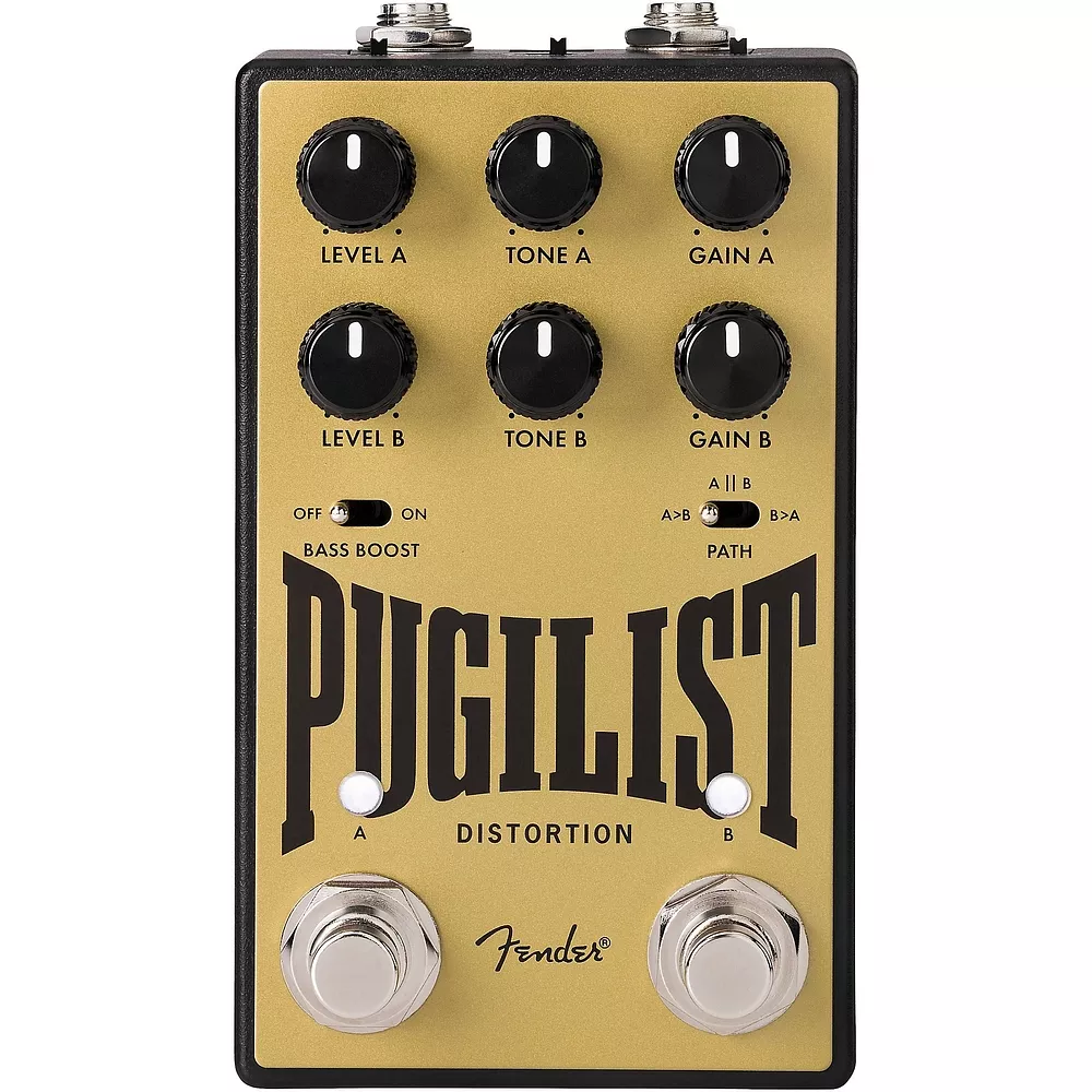 Fender Pugilist Distortion V2 Distortion Guitar Effects Pedal - Black
