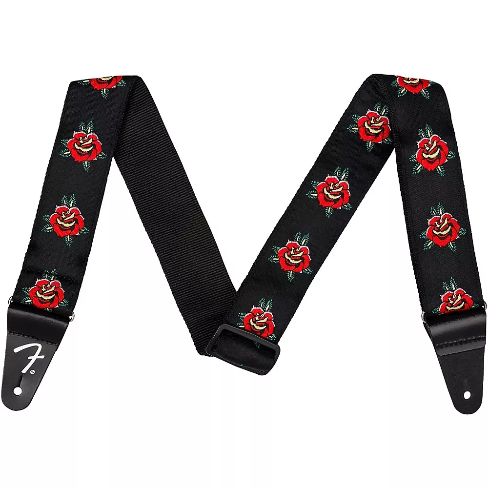 Fender Rose Guitar Strap - Red 2 in.
