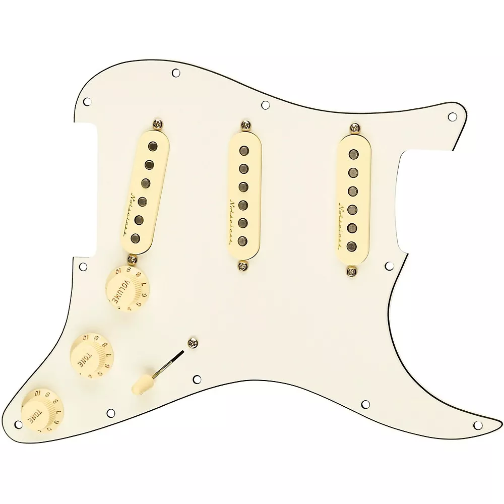 Fender Stratocaster SSS V Noiseless Prewired Pickguard White/Back/White