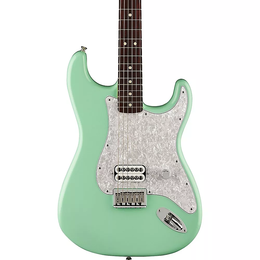 Fender Tom DeLonge Stratocaster Electric Guitar With Invader SH8 Pickup Surf Green