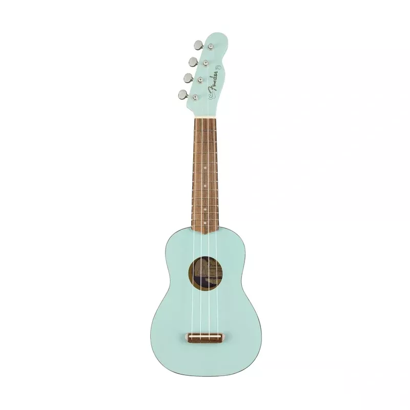Fender Venice Soprano Ukulele, Walnut FB, Daphne Blue