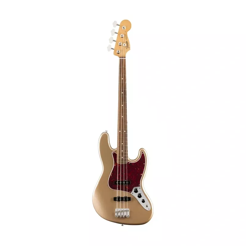 Fender Vintera 60s Jazz Bass Guitar, Pau Ferro FB, Firemist Gold