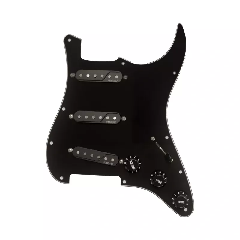 Fishman PRF-SS6-GPB Fluence Signature Series Greg Koch Single Width Loaded Pickguard (Black)
