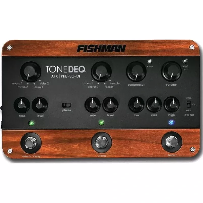 Fishman TONEDEQ AFX Preamp/EQ/DI Pedal w/ Dual Effects