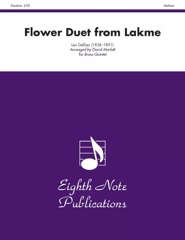 Flower Duet (from Lakme): Brass Quintet Score & Parts