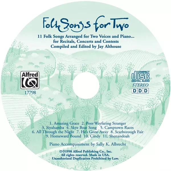 Folk Songs for Two: Vocal CD
