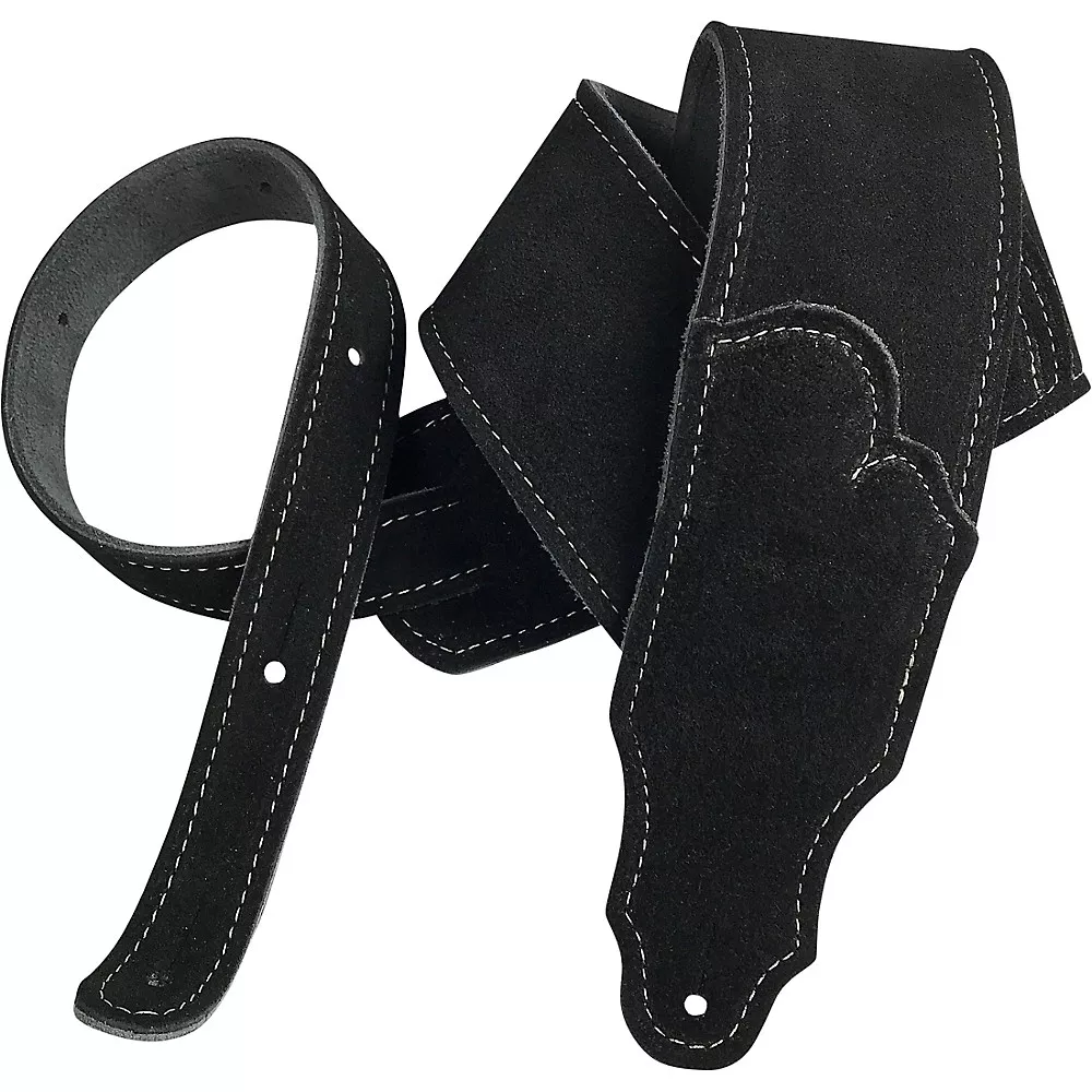 Franklin Strap 2.5" Suede Guitar Strap Black 2.5 in.