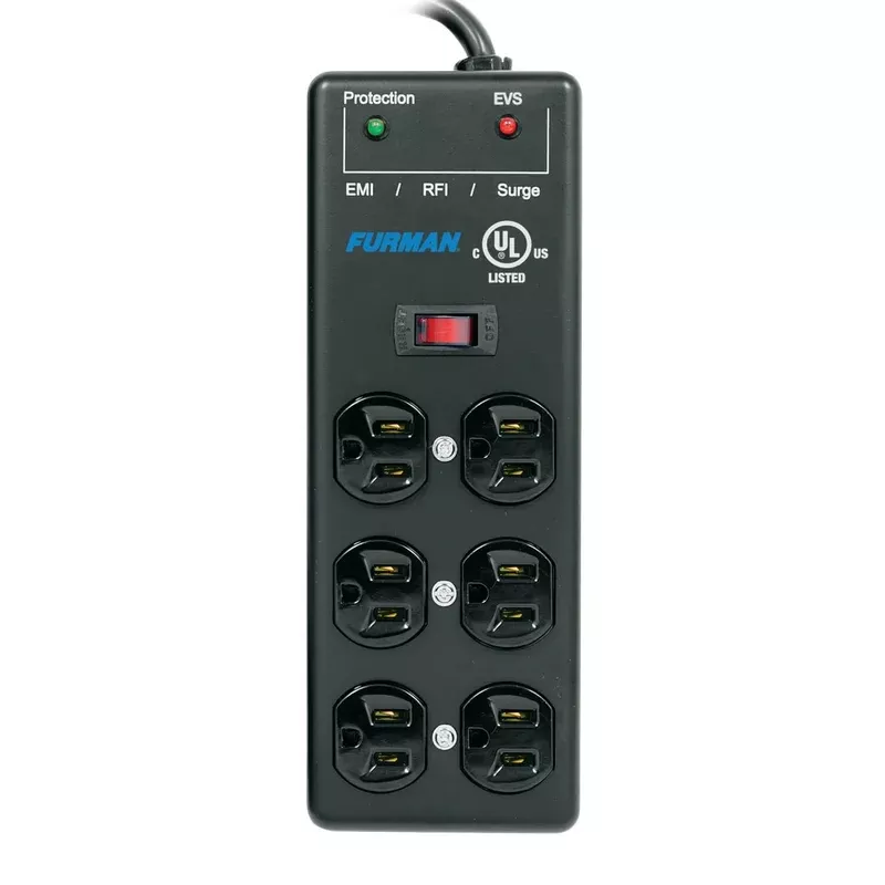 Furman SS-6B-PRO 6-Outlet Surge Protector – 15′