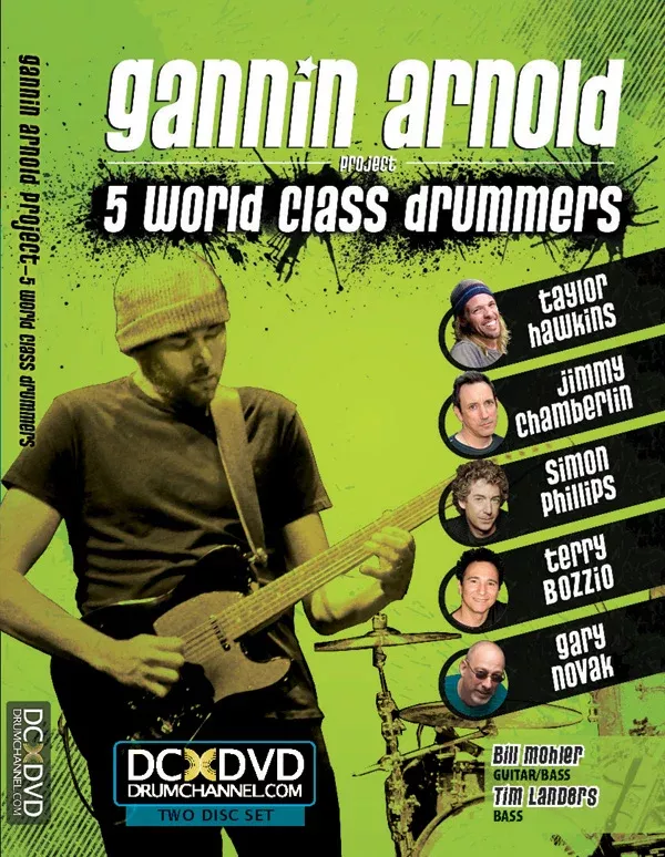 Gannin Arnold: 5 World Class Drummers: Drumset 2 DVDs
