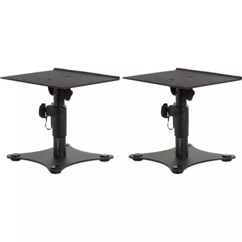 Gator Frameworks GFWSPKSTMNDSK Pair of Adjustable Desktop Studio Monitor Stands