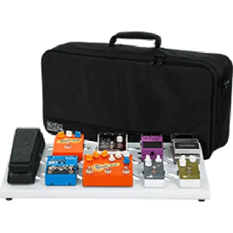 Gator GPB-BAK-WH Large Aluminum Pedal Board W/ Carry Bag – White