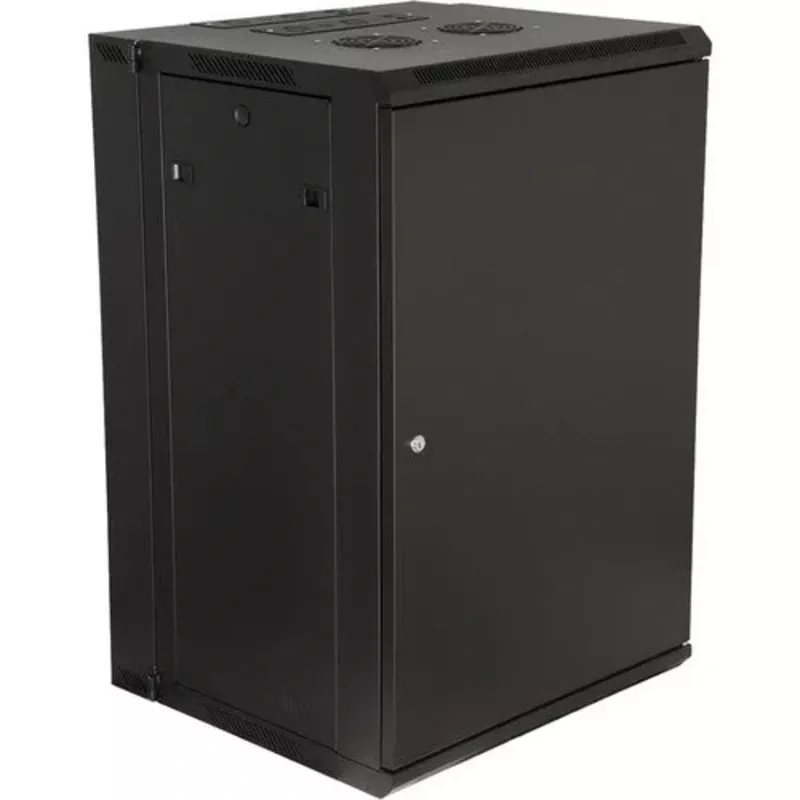 Gator GRW2012509 Rackworks Hinged Wall Mounted Rack w/ Glass Door – 12U, 21″ Deep