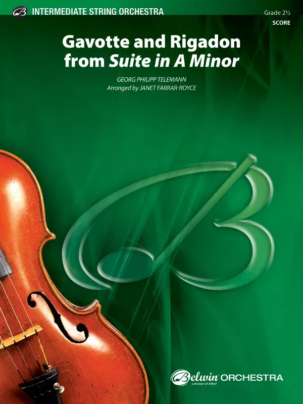 “Gavotte” and “Rigadon” from Suite in A Minor: String Orchestra Conductor Score & Parts