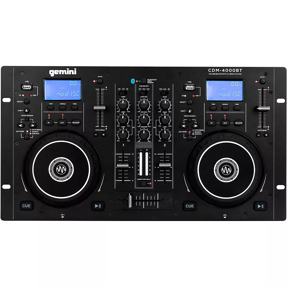 Gemini CDM-4000BT CD/MIXER Combo Player With BT Input