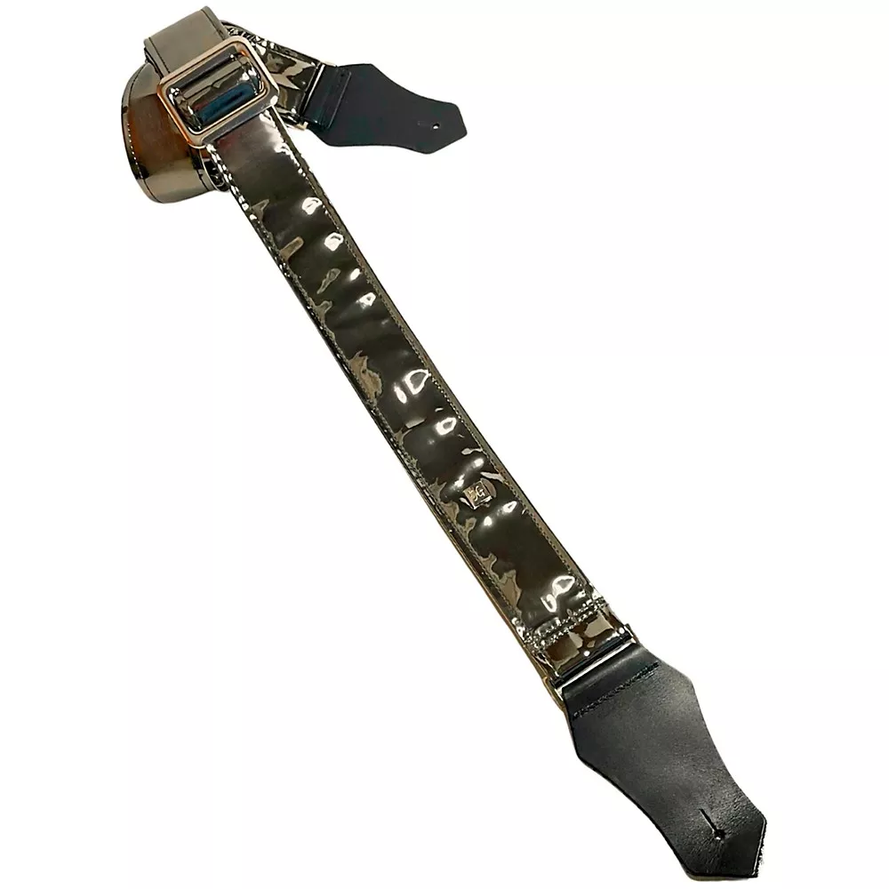 Get’m Get’m Badass Mirrored Guitar Strap Platinum 2 in.