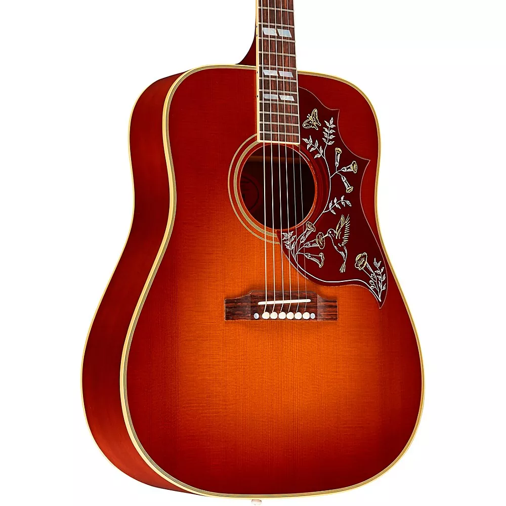 Gibson Custom 1960 Hummingbird With Fixed Bridge Acoustic Guitar Heritage Cherry Sunburst