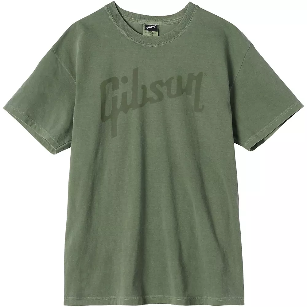Gibson Olive Logo T-Shirt Large