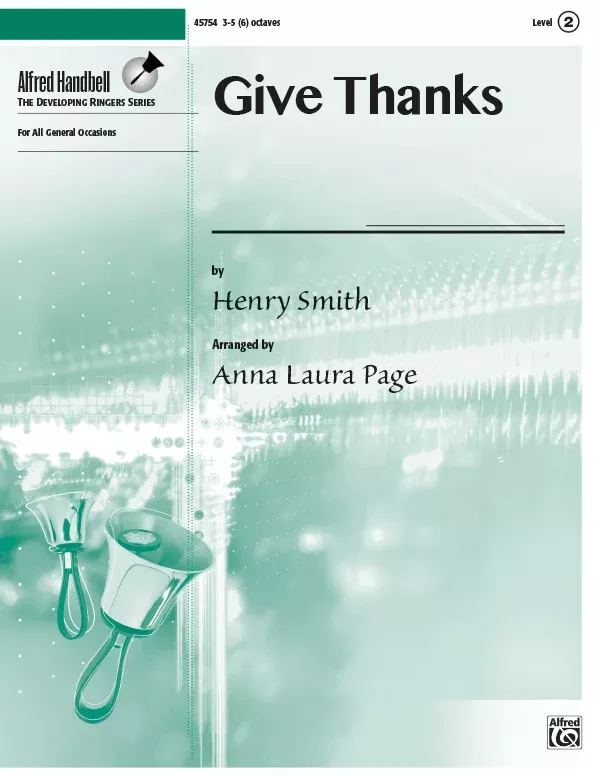 Give Thanks: Handbells 3-5 Octaves & Handchimes Sheet