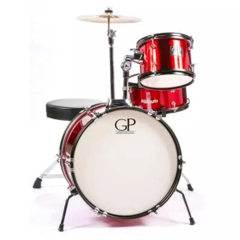Granite Percussion GP-JR3MR 3-Piece Junior Drum Kit (Metallic Red)