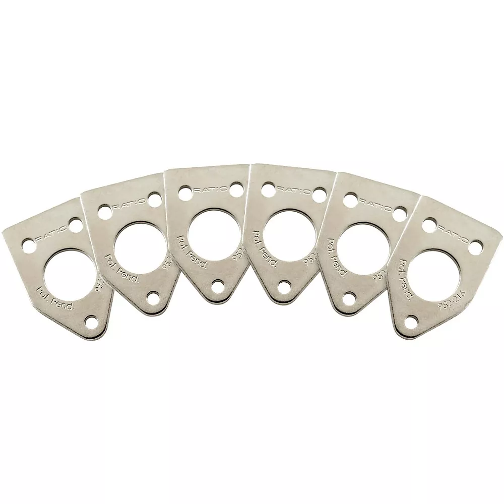 Graph Tech Ratio InvisoMatch Installation Plates (Pack of 6) Nickel