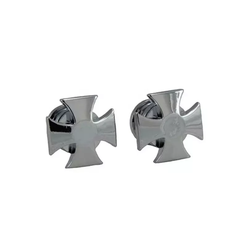 Grover GR640C Iron Cross Artist Strap Buttons – Chrome
