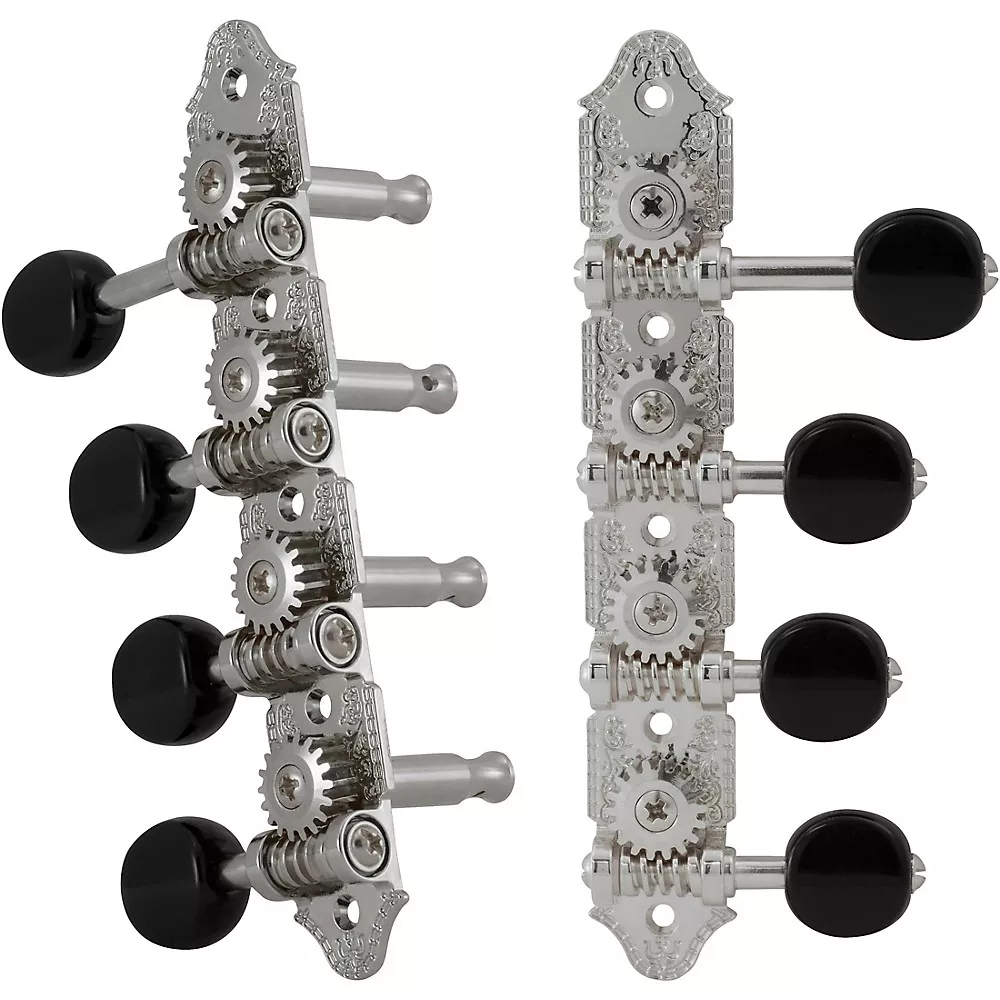 Grover Professional Mandolin Vintage F Style 409 Series Black Button Tuning Machines Gold